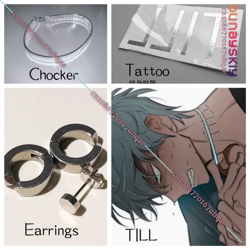 Alien Stage Till реквизит для косплея металлическая татуировка наклейка серебряный