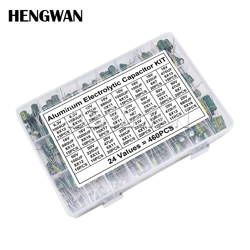 Набор высокочастотных низкочастотных алюминиевых электролитических