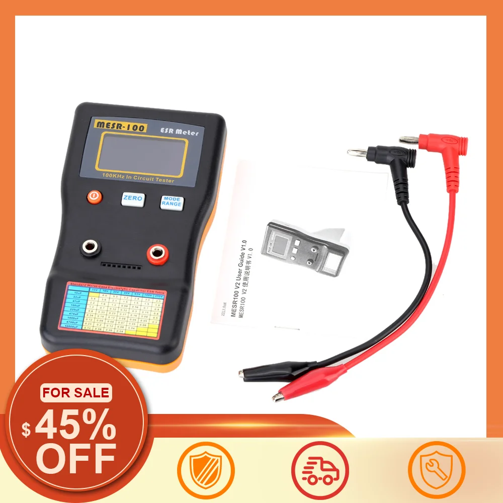 

Измеритель емкости сопротивления конденсатора M6013 MESR-100 ESR