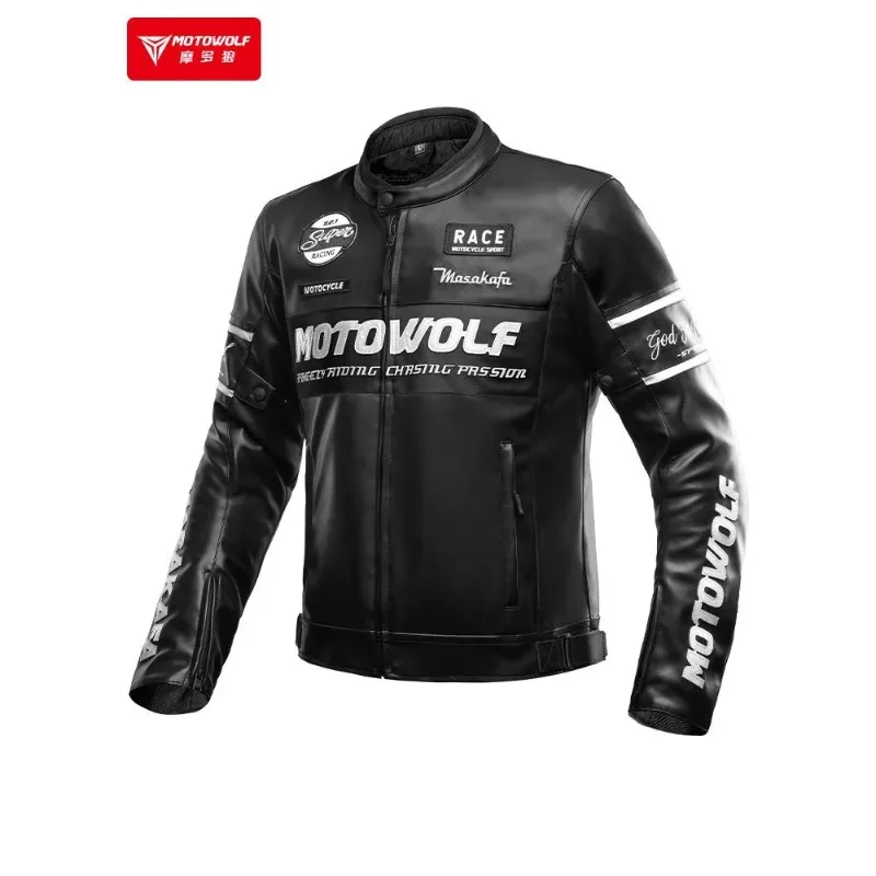 MOTOWOLF осенне-зимняя теплая водонепроницаемая куртка рыцарская одежда гоночный