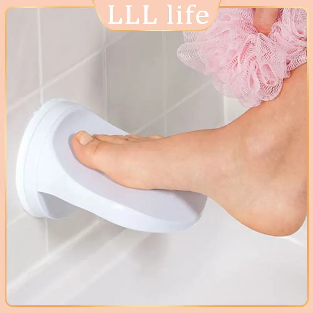 

Washing Foot Wear Shoe Pedals Holders Shower Rest Foot Pedals Non Slip White Bathroom Bath Pedal No Punching Suction Cup Step