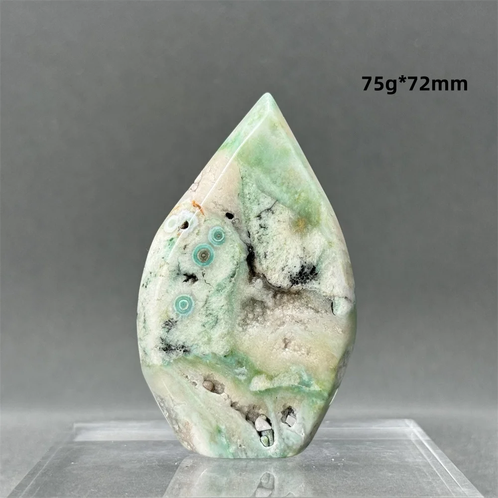 

Зеленый агат, геода, натуральный камень для дома