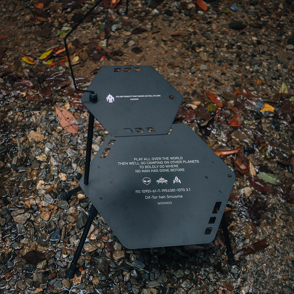 WOOKOO-шестигранный складной тактический стол алюминиевый сплав легкий