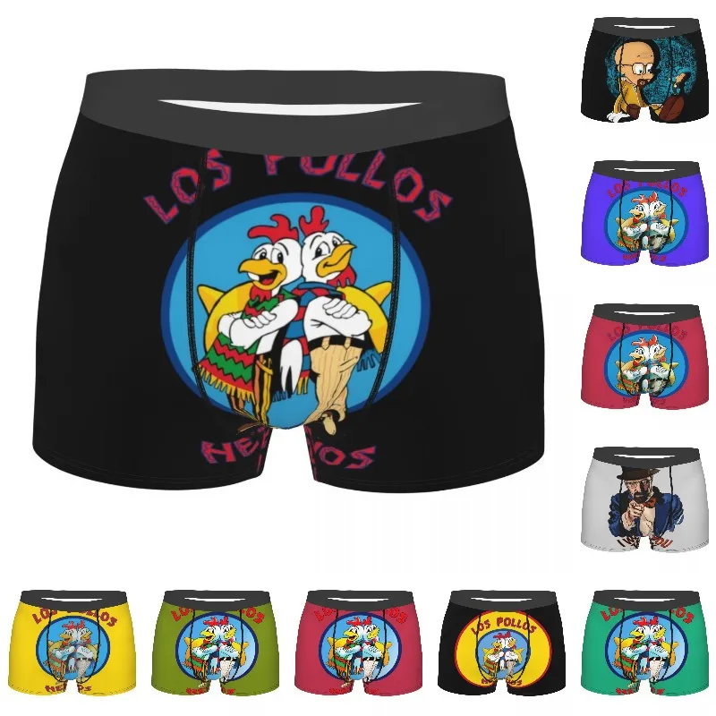 

Los Pollos Hermanos Breaking Bad Boxer Shorts Men 3D Print Male Stretch The Chicken Brothers Underwear Panties Briefs