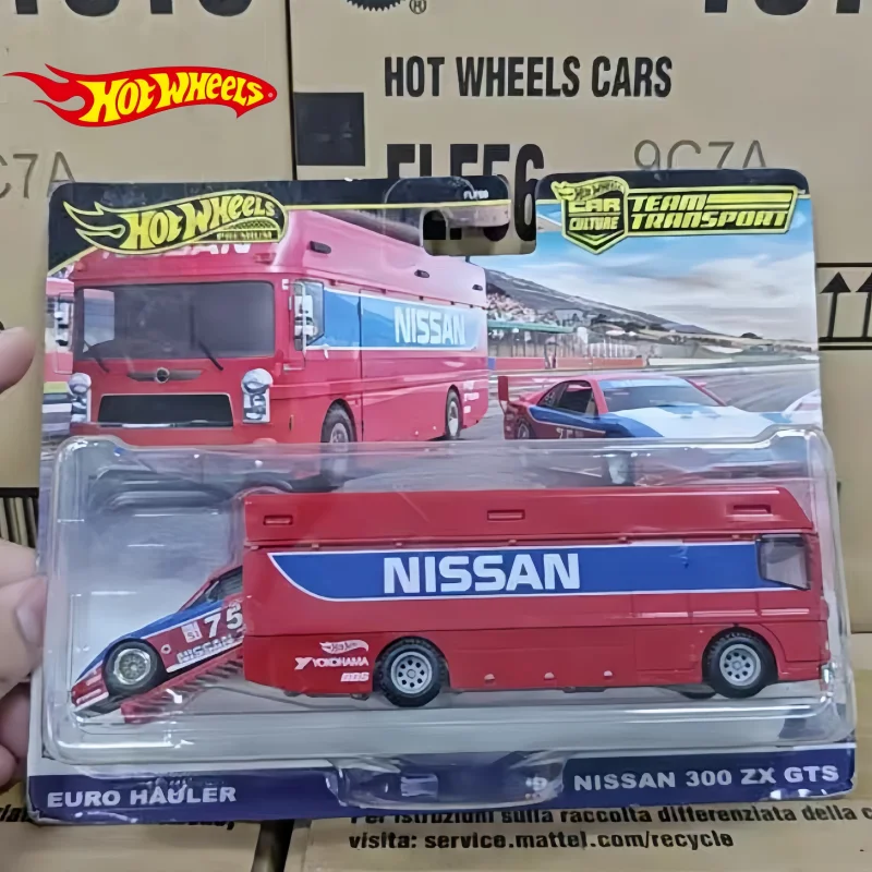 Фото 2025 Новый оригинальный Mattel Hot Wheels 1:64 Team Transport 2024 FLF56 D Mix 4 1/64 Коллекция литых под давлением Модели транспортных средств Игрушки Подарок для детей №1