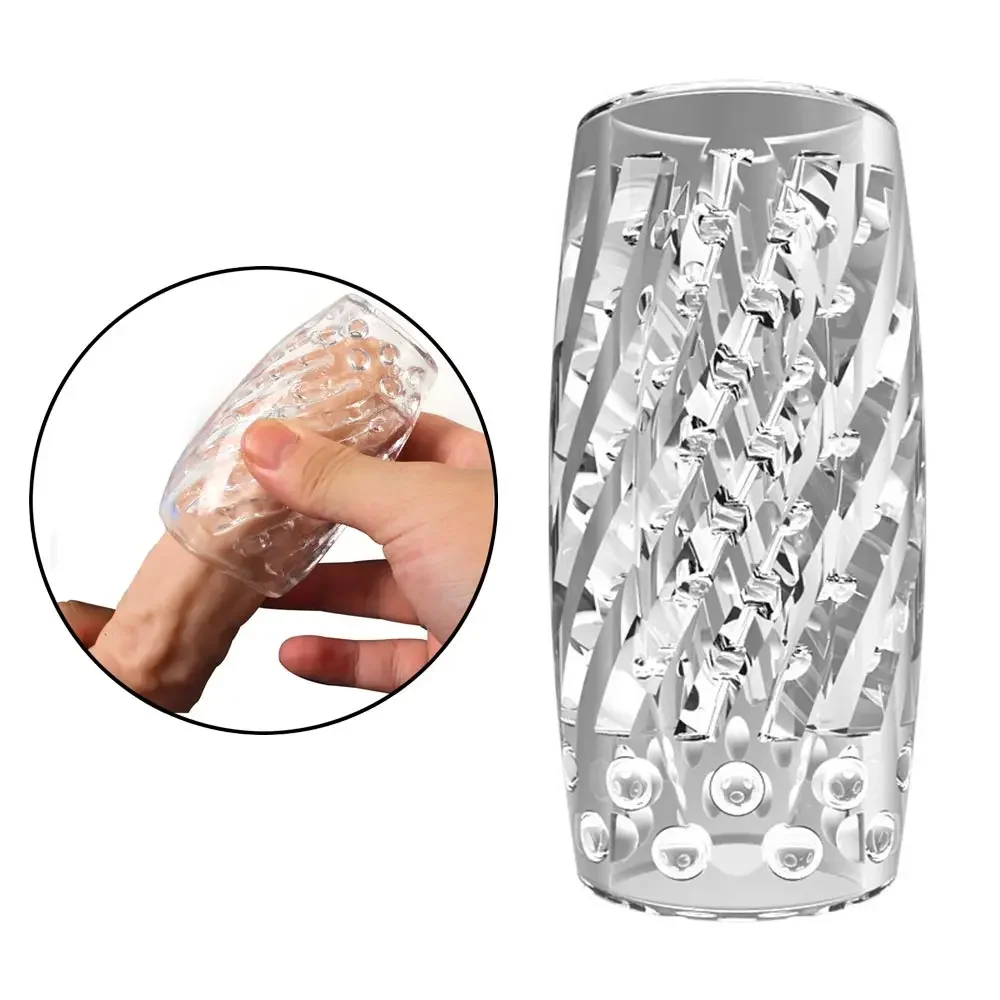 Силиконовый секс-шоп резиновая киска мастурбатор для мужчин прозрачный 18 вагина