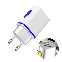 usb charger wall chargers 5v 2 1a adapter charing for iphone xr xs max x 10 euus plug led dual usb phone charger for huawei p20