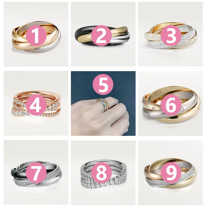 

Men's and Women's Rings 2023 Cross Stainless Steel Zircon Ring With Stone For Woman Girl For Men Couple Ring Wedding Ring