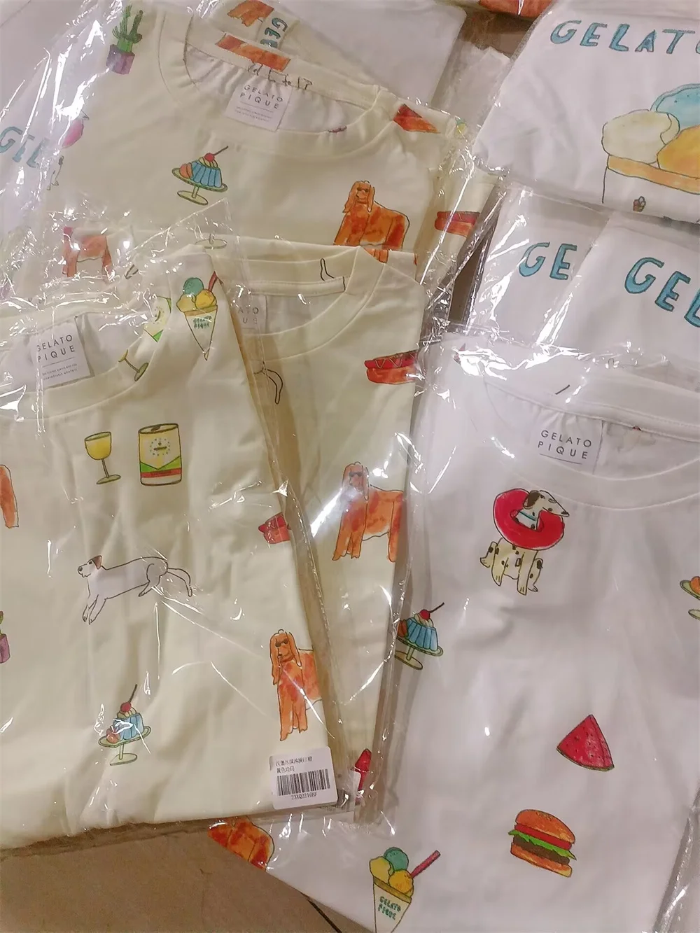 Cute Room Wear One Piece Ladies Gelato Pique  Summer New Women's Nightdress Kawaii Clothes Home Dress Short Trousers