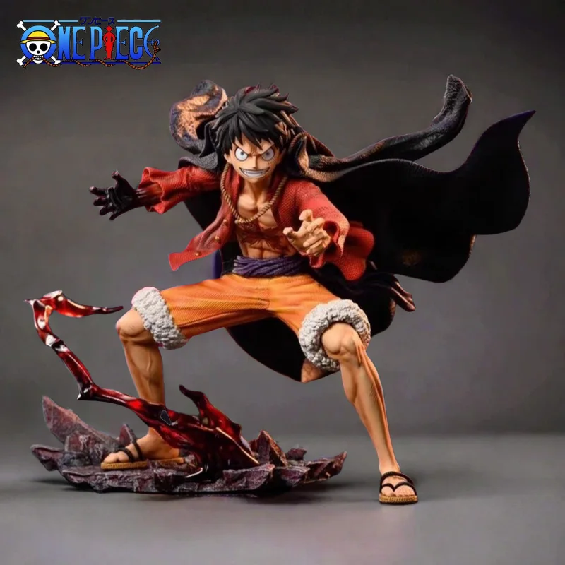 20-сантиметровая цельная фигурка Луффи из острова призраков модель GK