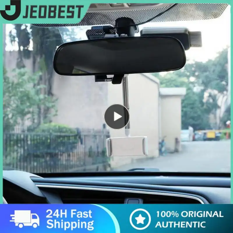 

360-rotating Structure Automobile Rotatable Adjustable Bracket Durable Universal Rearview Mirror Mobile Phone Bracket Portable