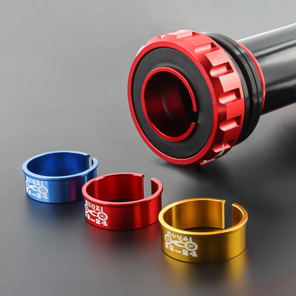 

Переходник MUQZI для нижнего кронштейна горного и дорожного велосипеда, шайба из алюминиевого сплава с 24 мм на 22 мм, аксессуары для велоспорта, запасные части