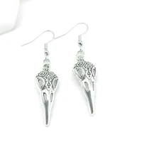 gothic vintage beak earrings jewelry special silver earrings fashion jewelry 2022 ladies girls party gifts