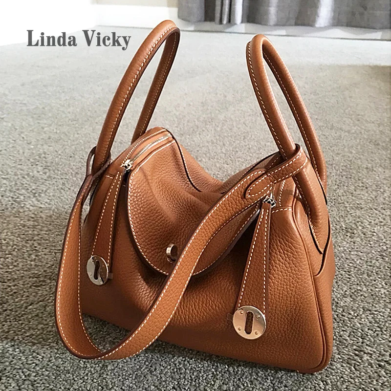 

Genuine Leather Shoulder Bag 2022 New Doctor Lindy Bag High Quality Cowhide Women Handbag Fashion Luxury Crossbody Lady Bags