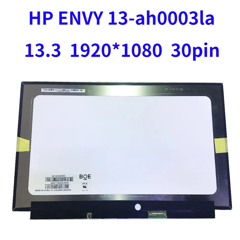 

L19536-001 For HP ENVY 13-ah0003la 13.3" Laptop LED Display FHD 1920X1080 IPS LCD screen 30 Pins Replacement New