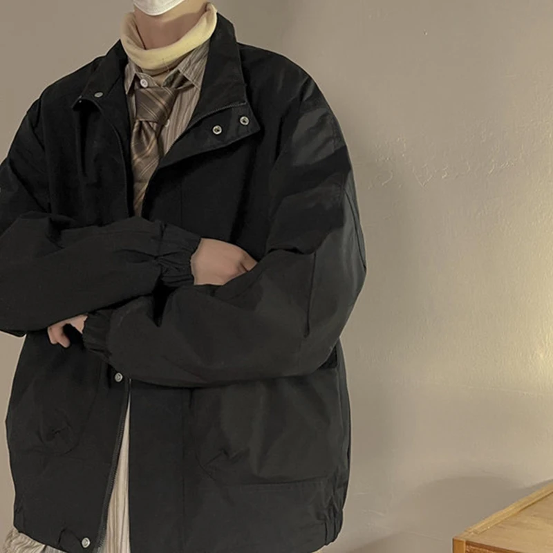 

Men's spring and autumn men's headless work jacket pilot jacket
