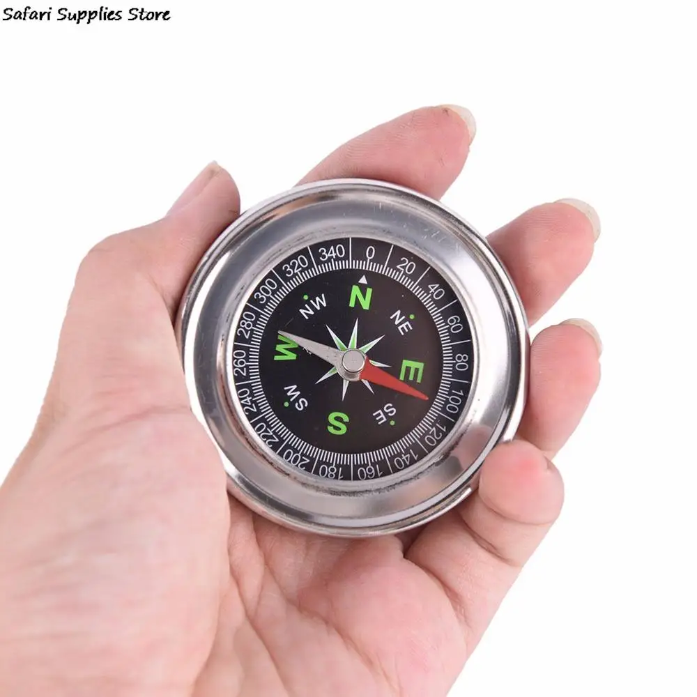 

60mm Metal Stainless Steel Mini Handheld Portable Compass Student Climbing Hike Gift Navigation for Outdoor Activities