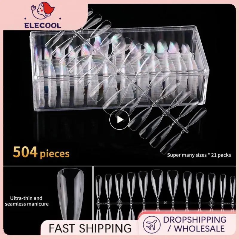 

1~10PCS Gel X Capsule Easy To Apply Comfortable Fit Sculpted Fake Nail Fashionable Stunning Nail Extension System Press On Nails