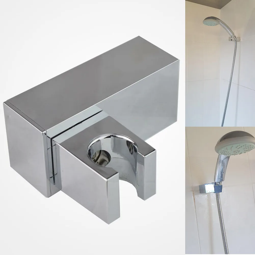 

Adjustable Hand Held Shower Head Holder Bracket Wall Mounting Installation 360 Degrees Rotation For Bathroom Square