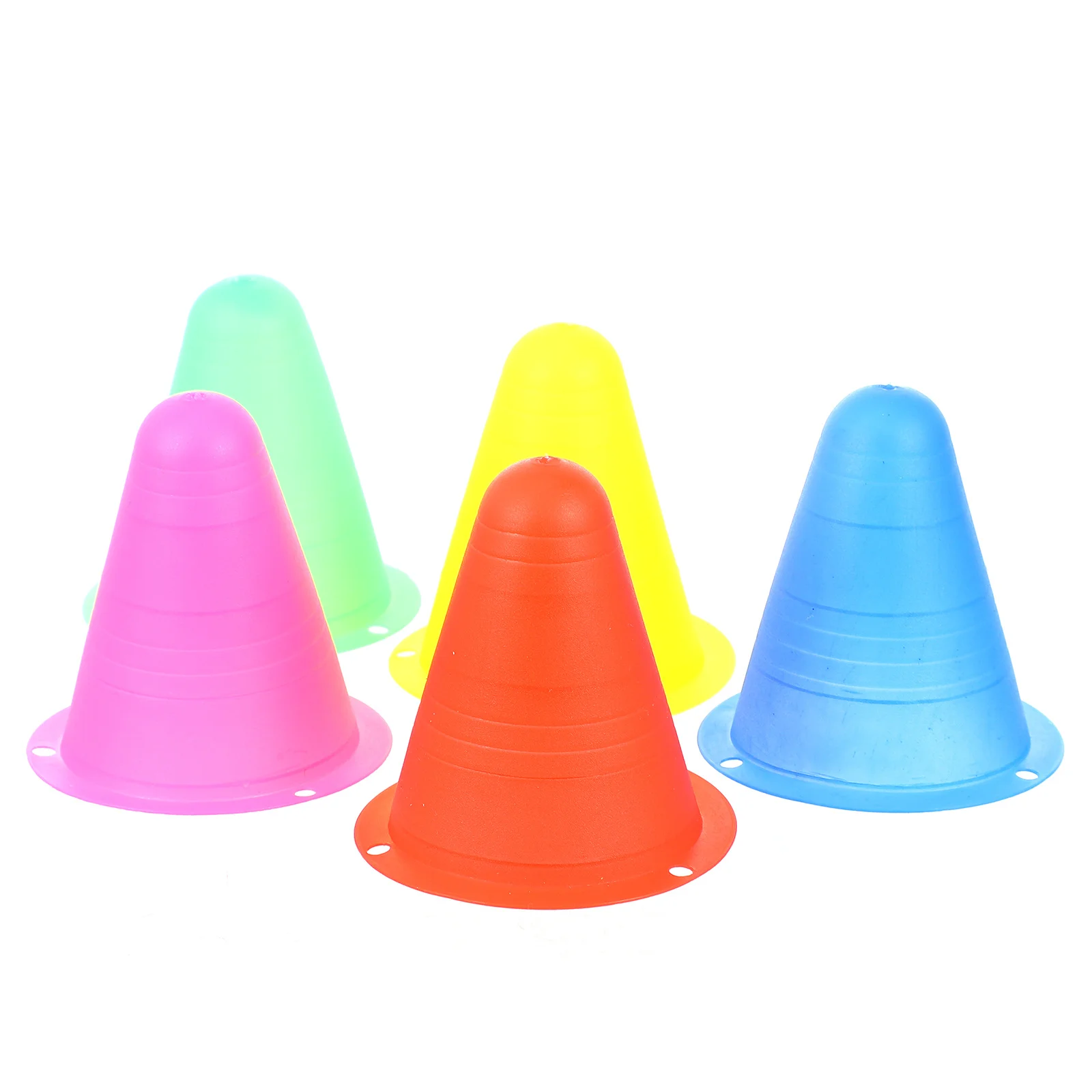 

25pcs Colorful Marker Cone Windproof Skating Marker Cones Training Markers