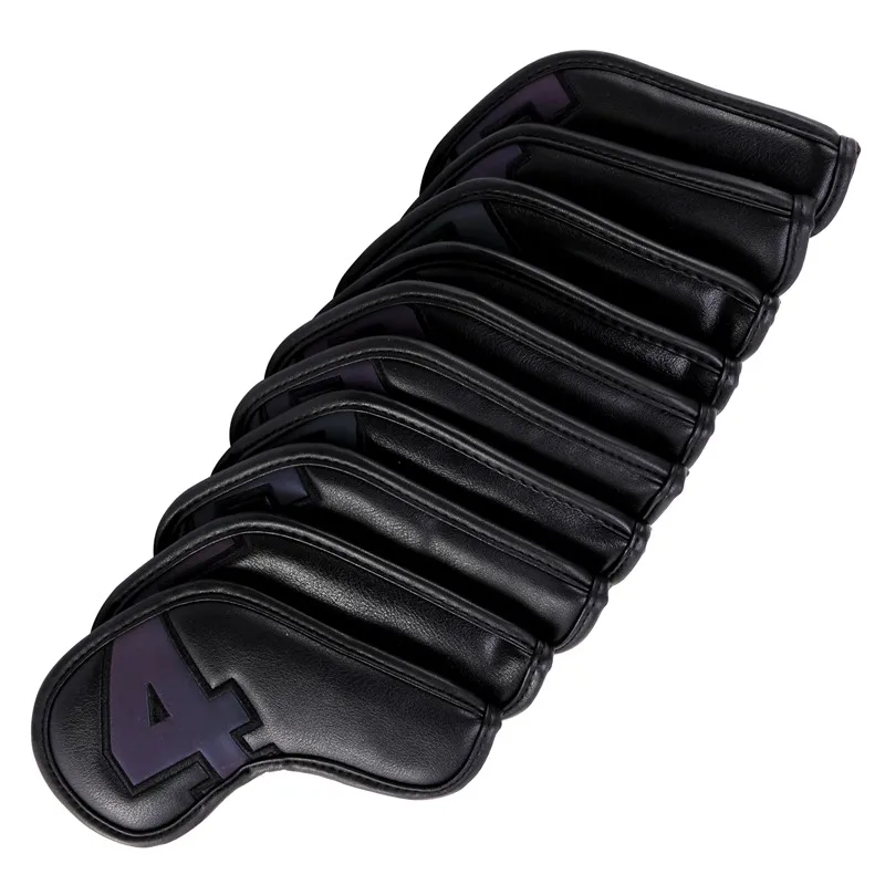 

Golf Iron Covers 10Pcs Golf Iron Head Covers Leather Golf Iron Covers Set Golf Iron Headcovers With Tag