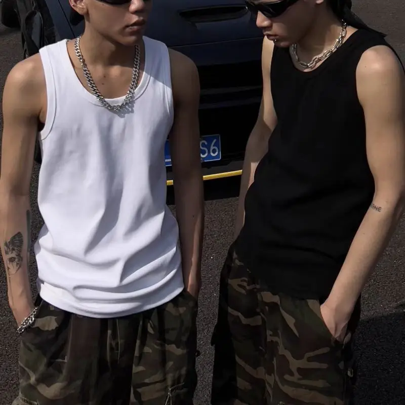 Лидер продаж женские и мужские однотонные майки с квадратным вырезом черный