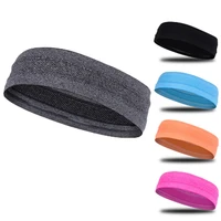 women sweat absorbing headband yoga fitness headwear headwrap silicone non slip sports turban h012