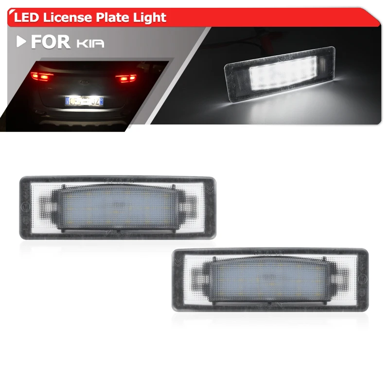 

2x заменяют OEM # 92501D9000 светодиодные задние фонари номерного знака для Kia Sportage QL 2017 2018 2019 2020 2021, лампы парковочной бирки Canbus