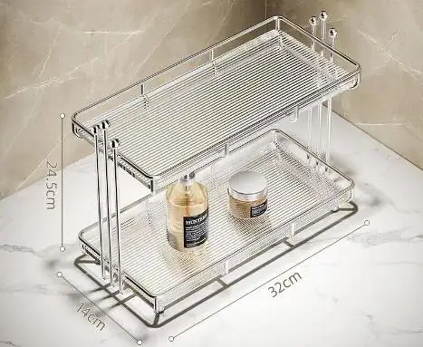 

Роскошная стойка для хранения в ванной комнате, настольная раковина, коробка для косметики, стойка для хранения столешницы в ванной комнате