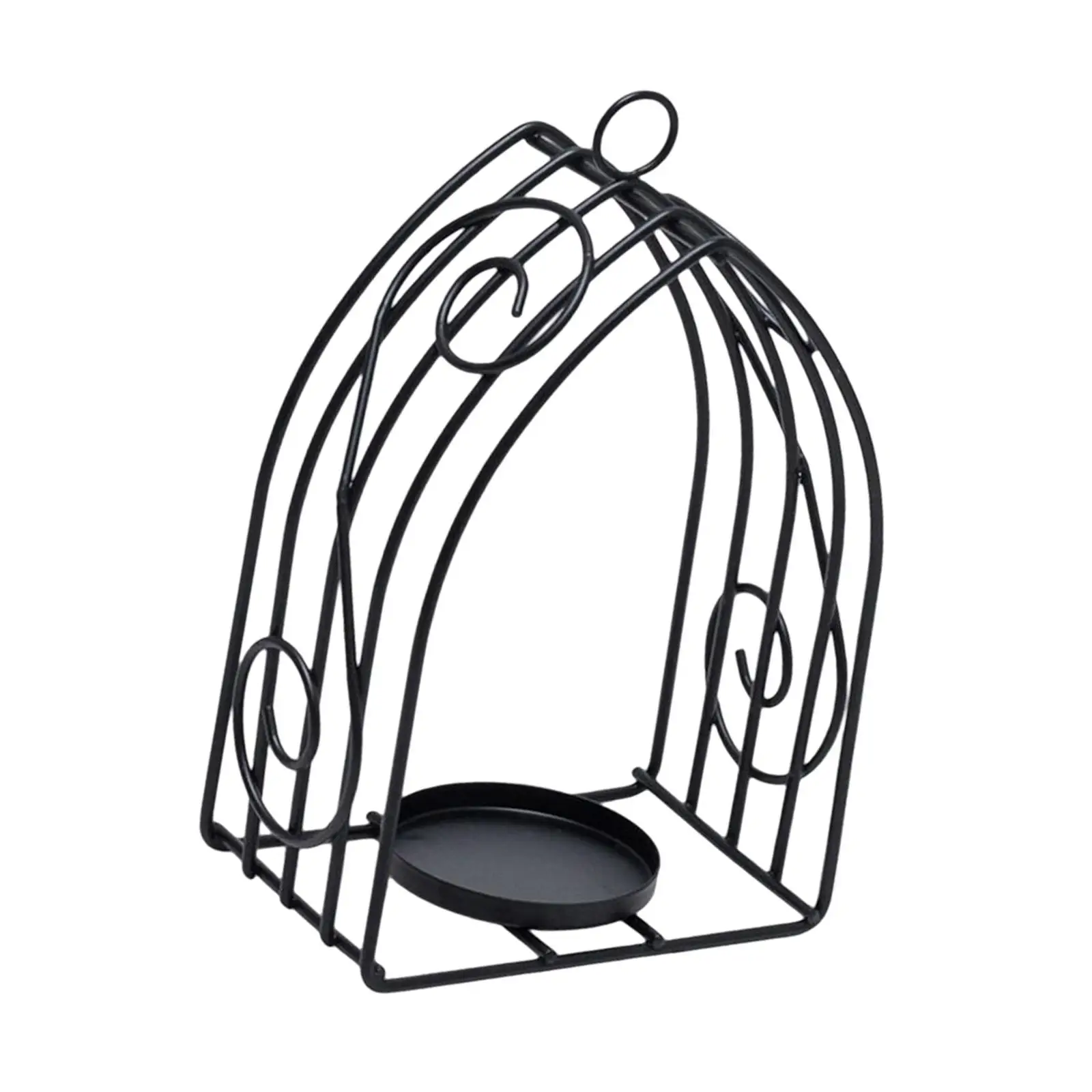 S Wrought Iron Candle Stand For Festivals Tabletop Decor