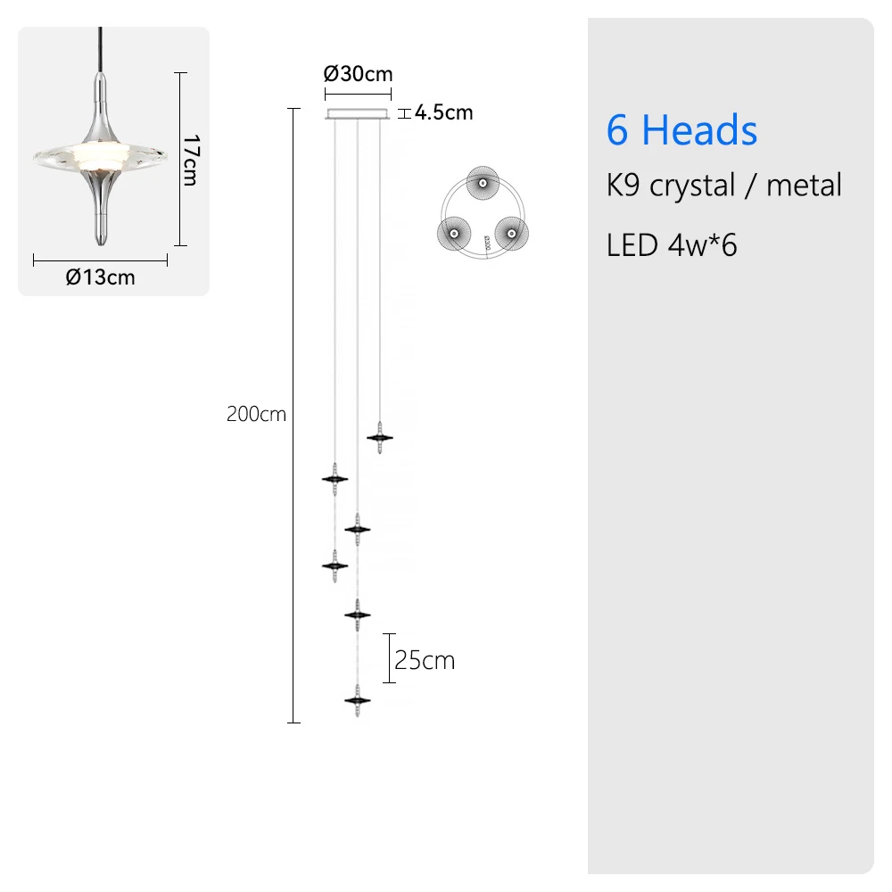 

Хрустальная люстра с несколькими головками