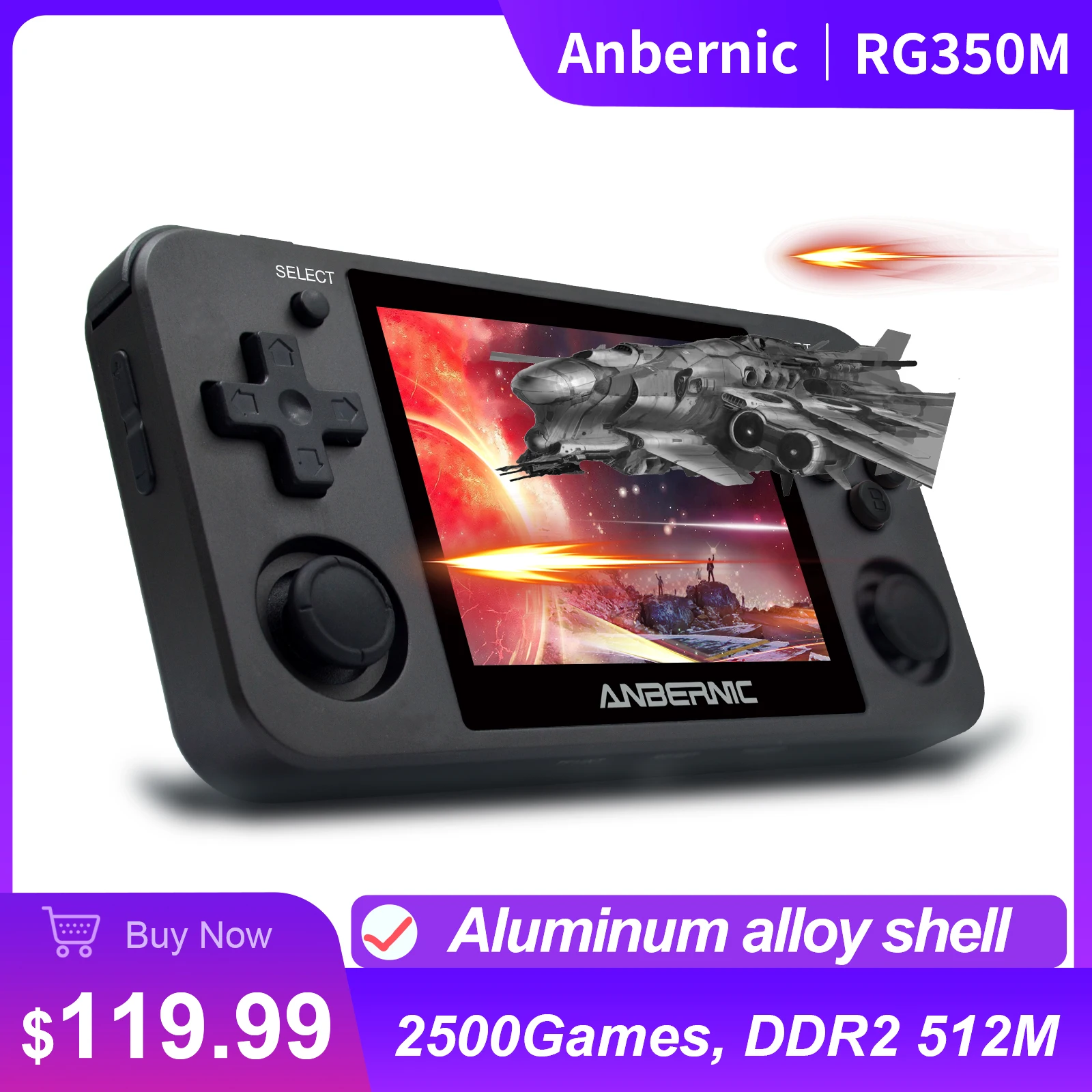 

Консоль игровая Anbernic RG350M в стиле ретро, 64 бит, 3,5 дюйма, IPS-экран