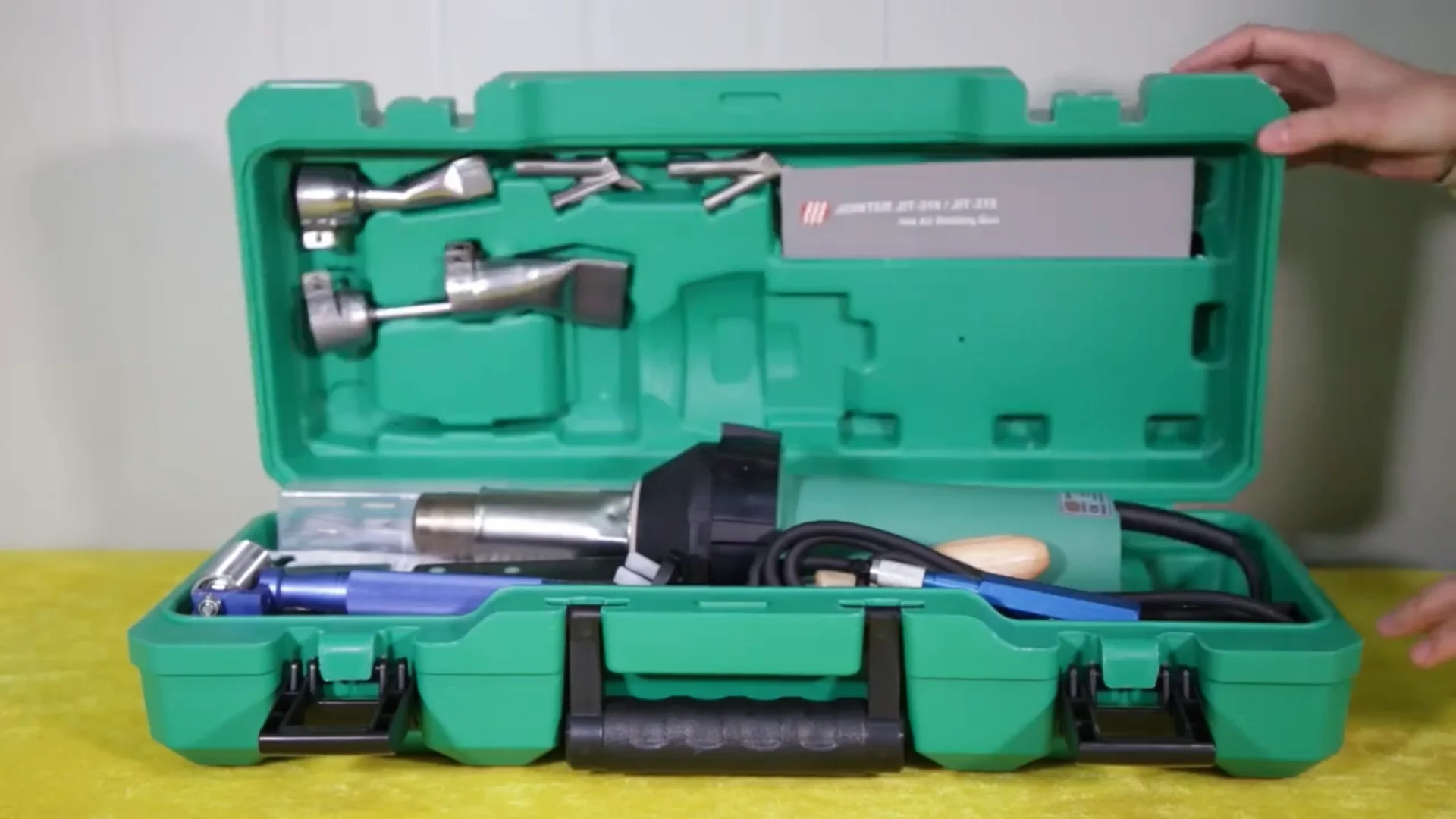 

1600W PVC Plastic Welding Kit Hot Air Welding Gun with Welding Rod Grooving Tool