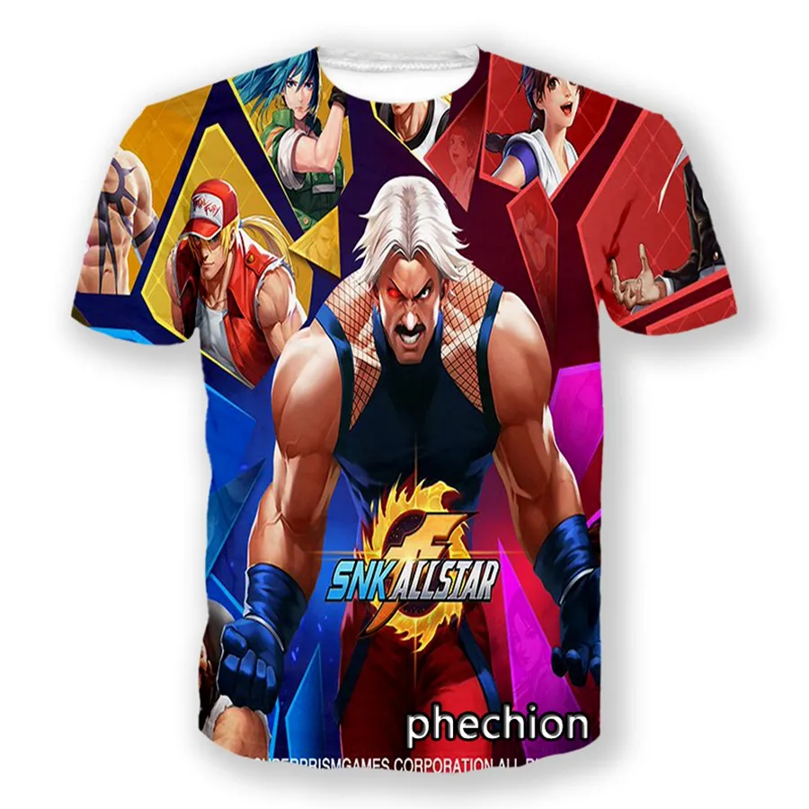 

Phechion Fashion Men/Women King of Fighters Print Short Sleeve T-Shirt Casual Sport Hip Hop Summer Clothing A195