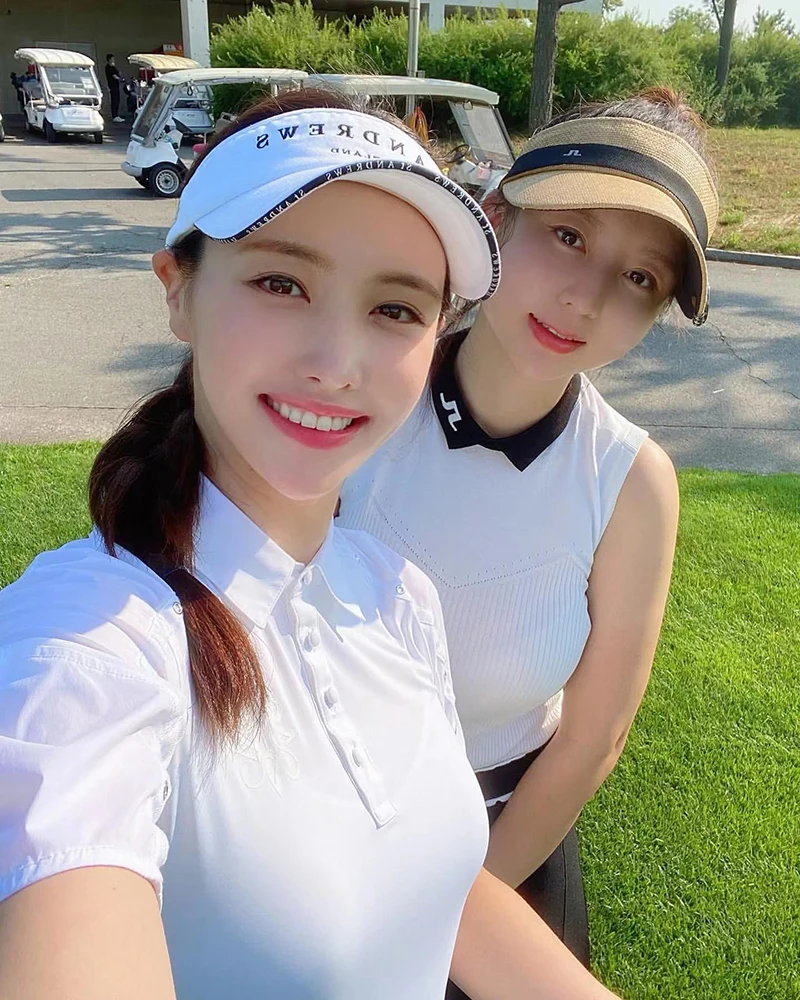 

Golf long-sleeved women's quick-drying GOLF iron-free T-shirt women's top POLO shirt striped ice silk material