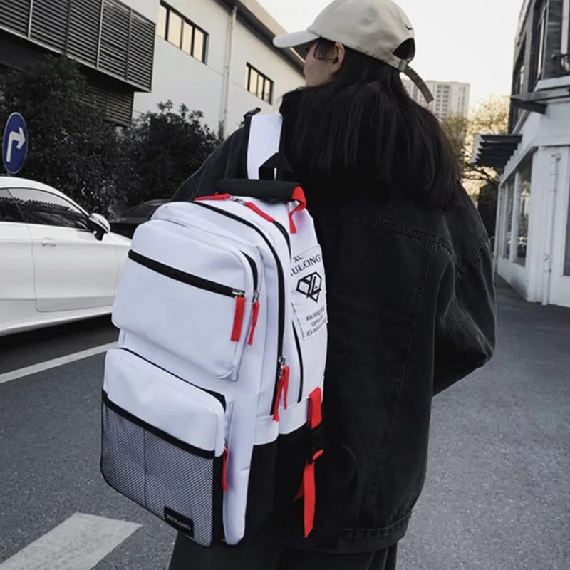

2022 Large Capacity Men Backpack Multiple Pockets School Backpack for Teenager Trend Cool Couple Backpacks Unisex Bags