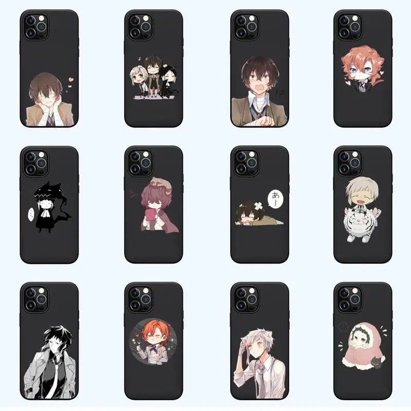 

Anime Bungo Stray Dogs Phone Case For iPhone 13 12 11 mini pro XS MAX 8 7 6 6S Plus X SE 2020 XR