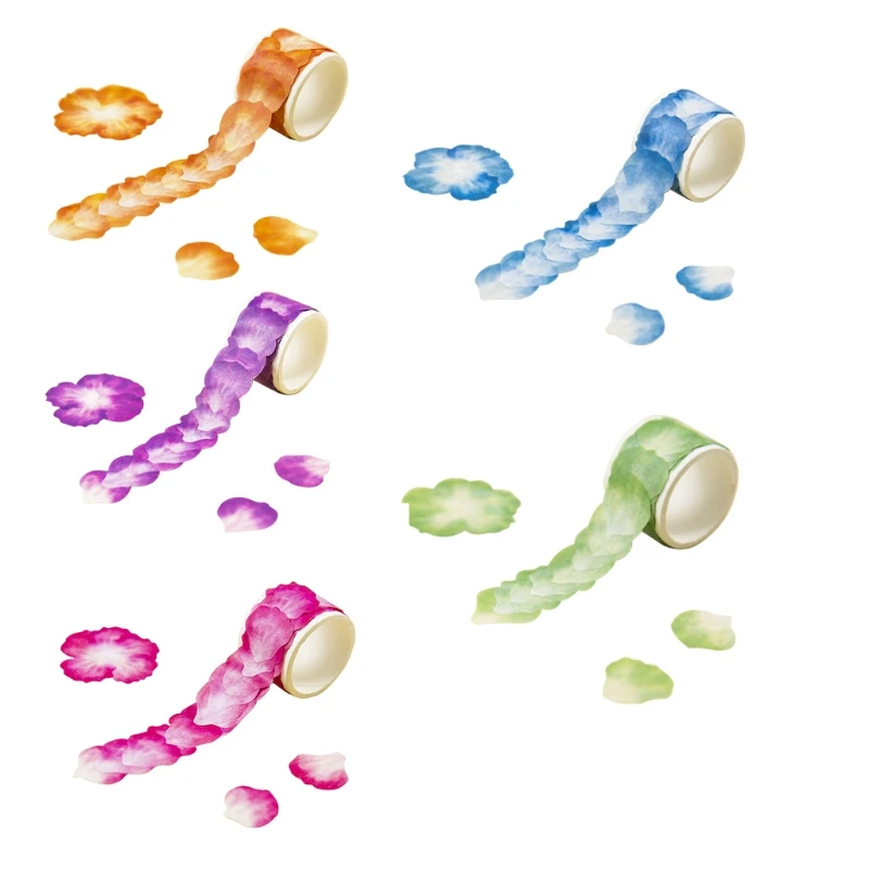 Изысканная бумажная лента Washi Цветочная фотография отлично подходит для