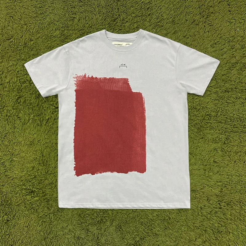 

2023ss ACW Top Quality Graffiti Print Vintage T-shirt Casual Top Tees Graphic T Shirts Y2k Streetwear Men's Clothing Clothes