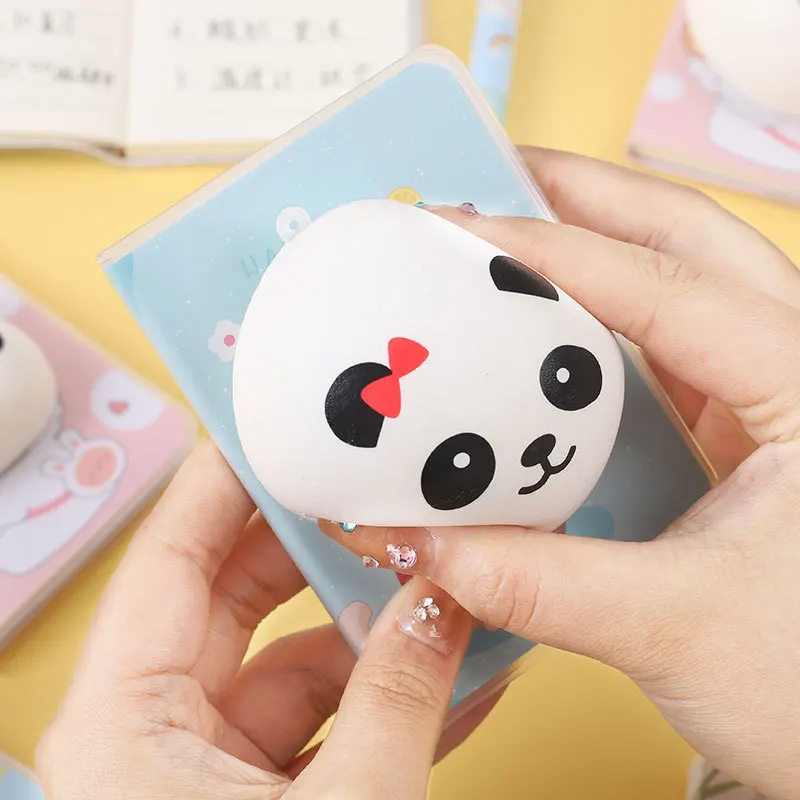 

1pc Mini A7 Cute Cartoon Notebook 3D Kawaii Animal Cover Book for Student Protable Scrapbook Journal Diary Pocket Memo Pad