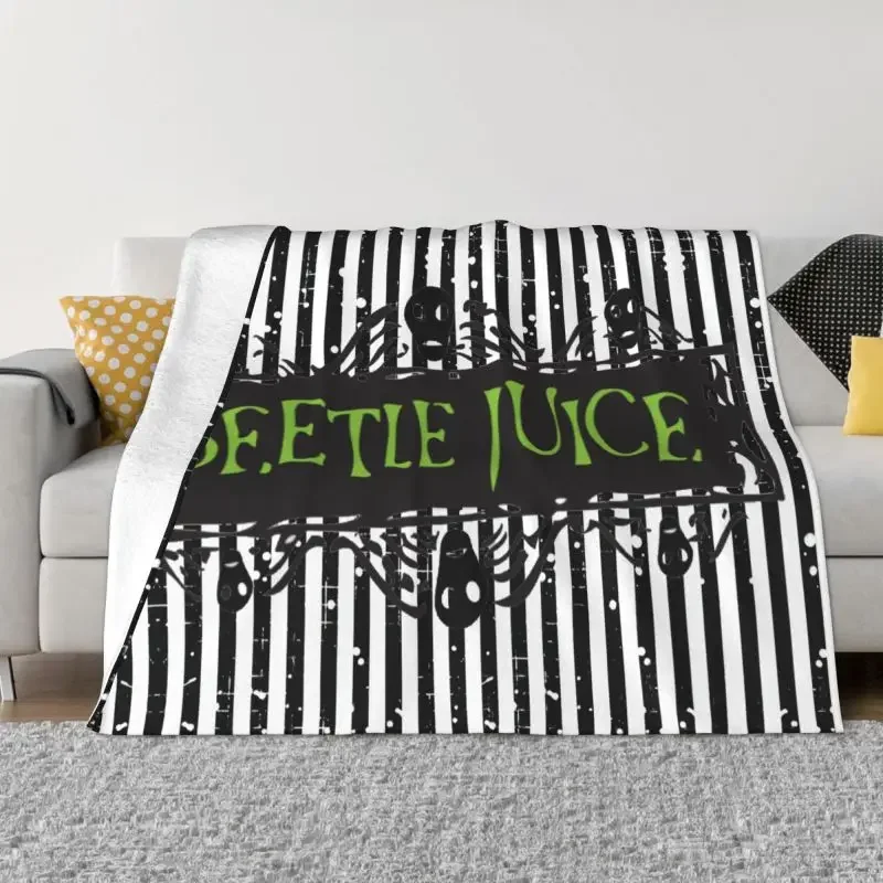 

Защитная 3d-пленка от Beetlejuice, дышащее мягкое Фланелевое осеннее одеяло для дивана, постельное белье для улицы