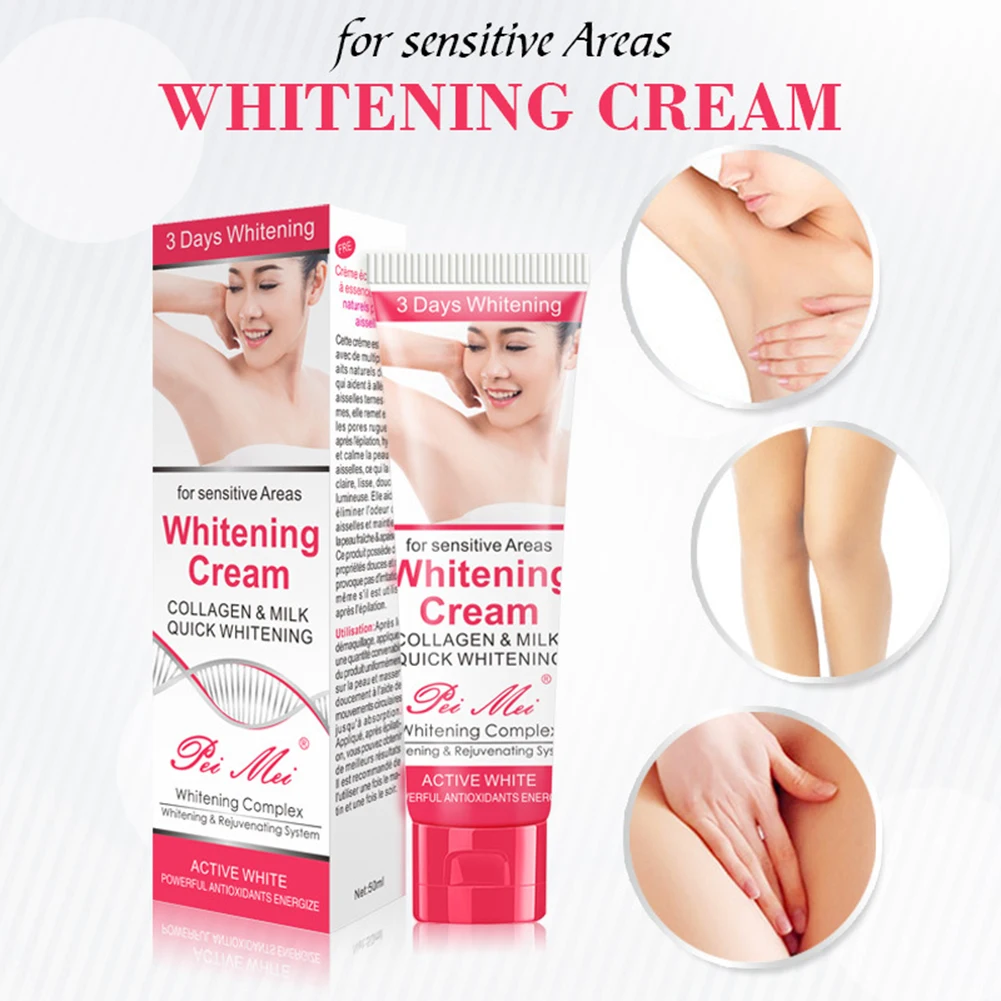 

Armpit Whitening Cream Skin Lightening Bleaching Cream For Underarm Dark Skin Legs Knees Private Area Whitening Body Lotion