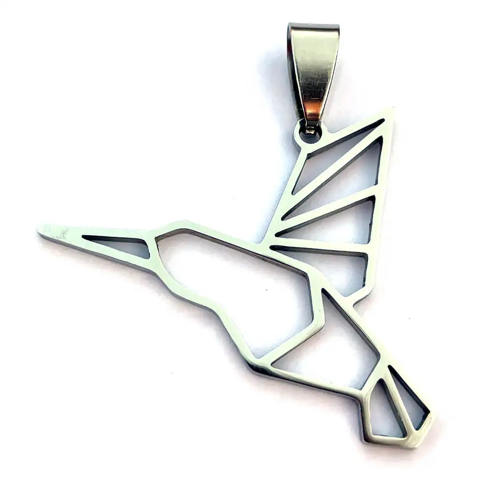 

Stainless Steel Hummingbird Pendant Charm for Necklace