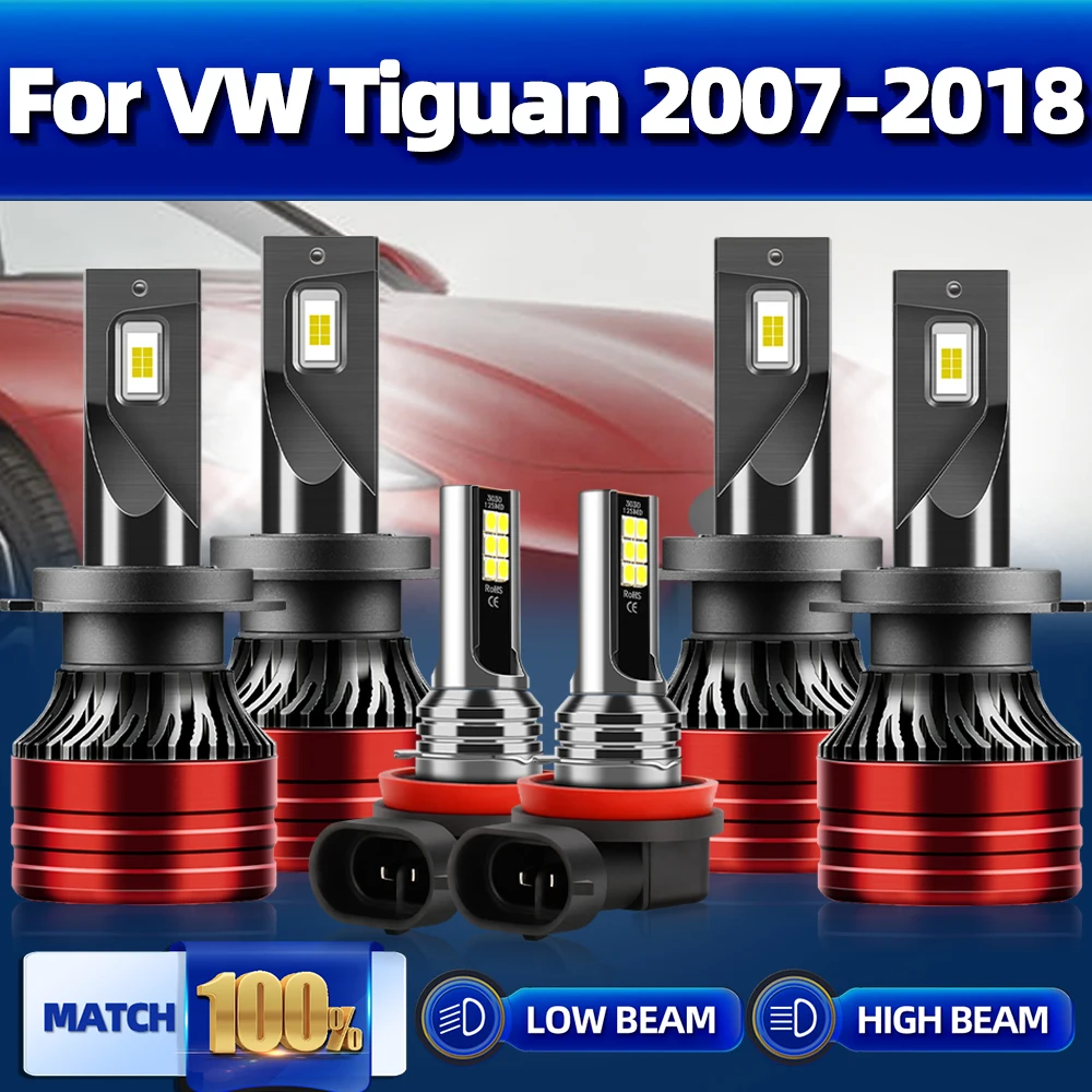 

Светодиодные автомобильные фары Canbus 360 Вт 60000LM, автомобильные лампы 12 В, противотуманные фары для VW Tiguan 2007-2011 2012 2013 2014 2015 2016 2017 2018