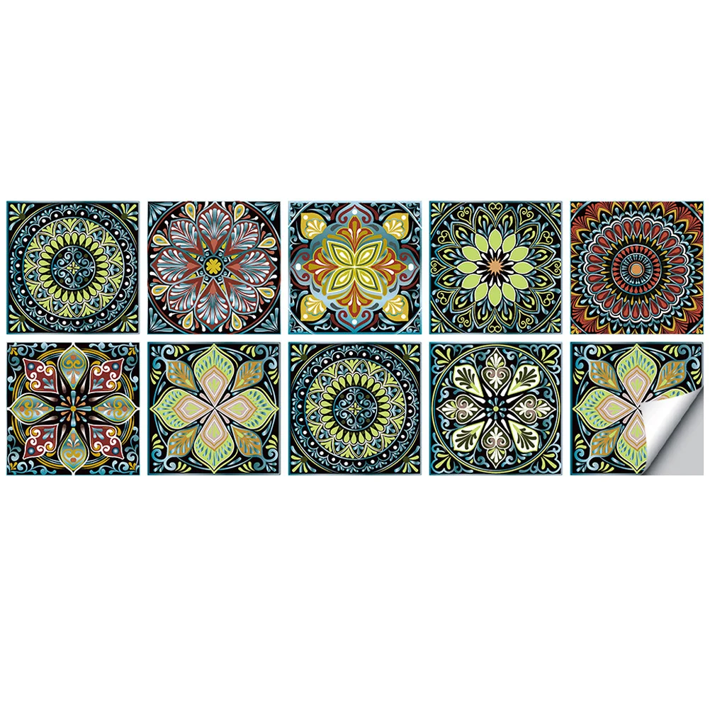

10 Sheets of Delicate Tile Decals for Indoors Decor
