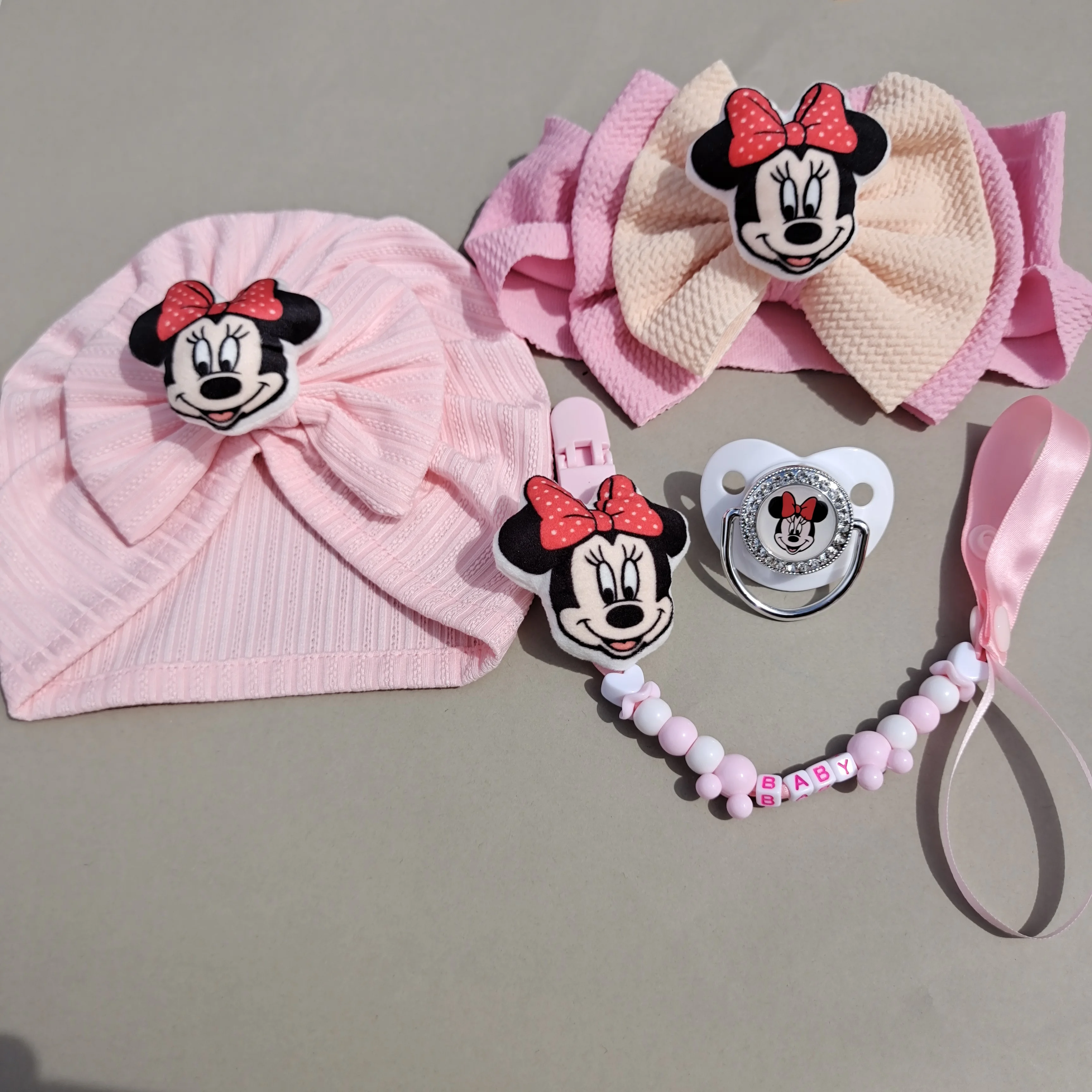 Повязка на голову для новорожденных эластичная из мягкого нейлона