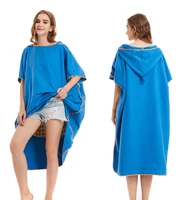 2022 womens quick drying cloak beach blouse changing bath towel bathrobe seaside cloak double sided velvet bathrobe
