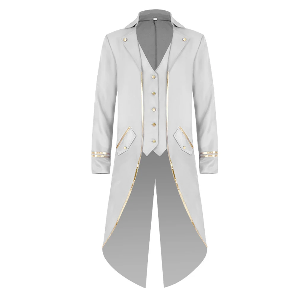 

Карнавальное пальто Мужская куртка из полиэстера, фиолетовая, красная, обычная весенняя, в стиле стимпанк, летняя, белая, зимняя, для осени, Новинка