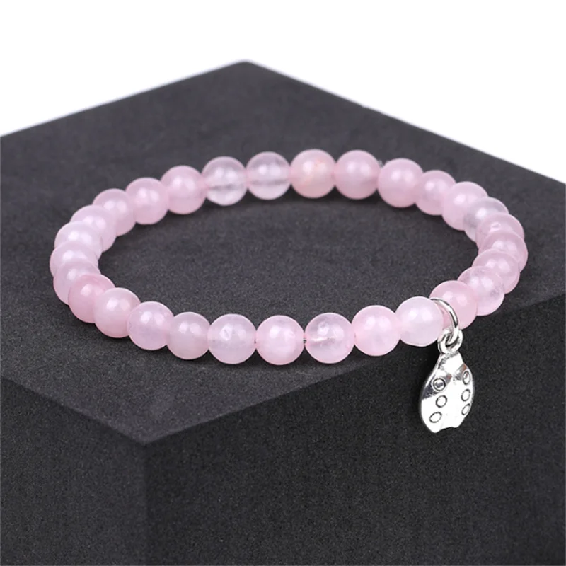 Женский и мужской браслет с подвеской божья коровка