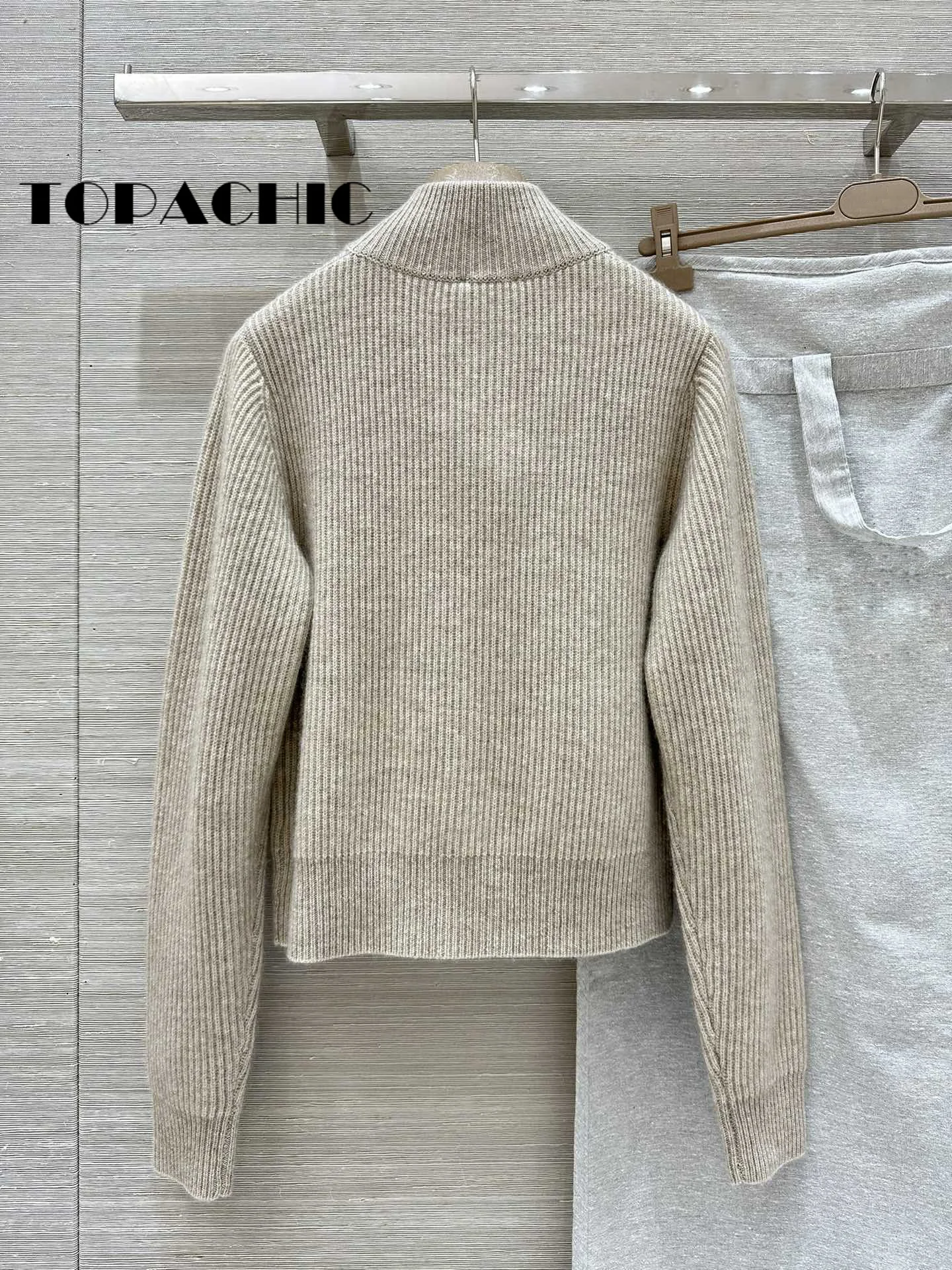 7 25 TOPACHIC-Женский кашемировый вязаный кардиган с кисточками и цветочным декором